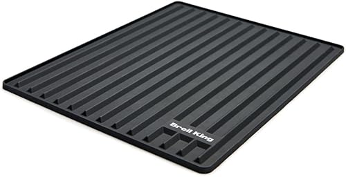 Broil King, 60007, Estera de estante lateral de silicona con diseño magnético Regal Pellet Negro