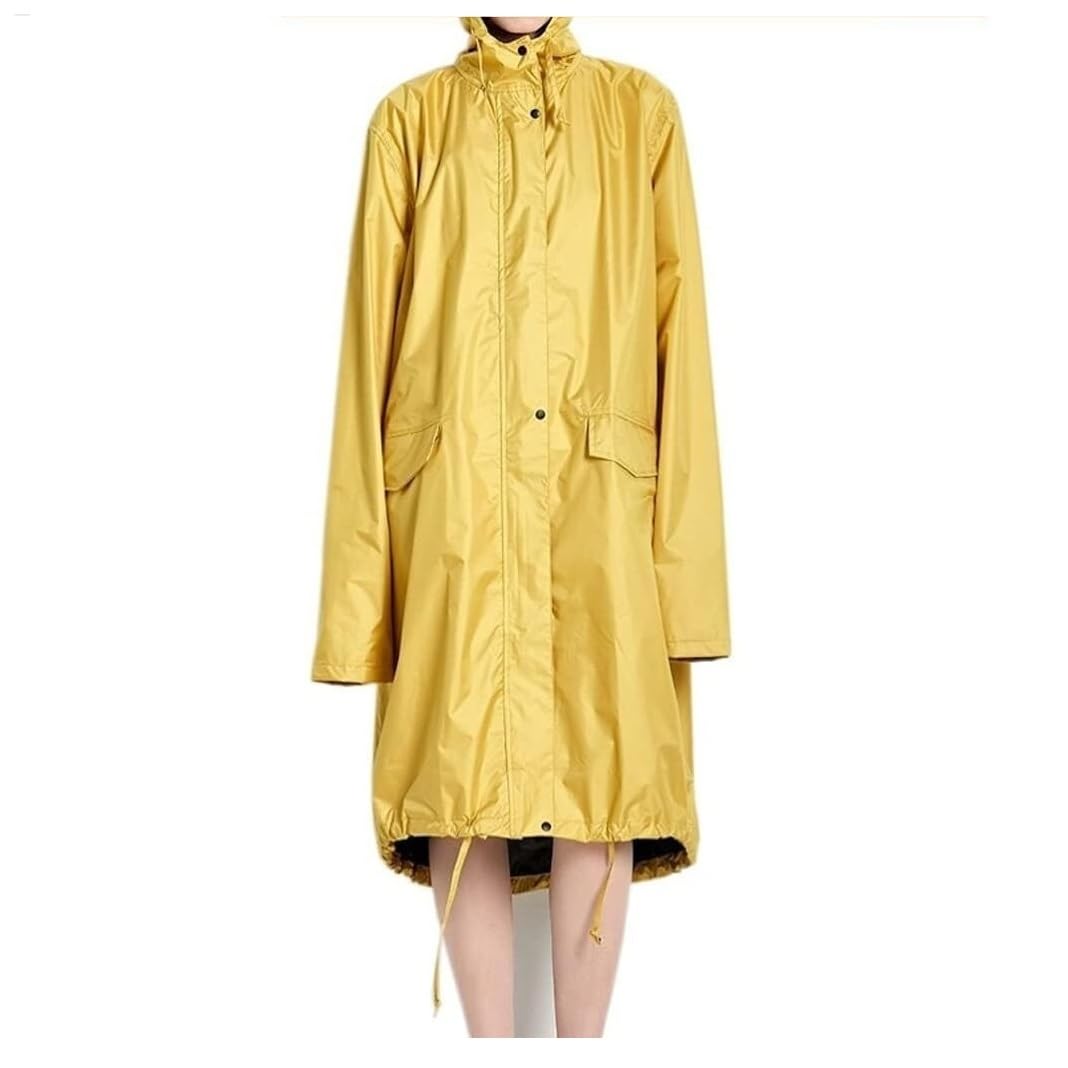 Chubasquero Chubasquero Largo Y Fino para Mujer, Ponchos De Lluvia para Mujer, Impermeables Ponchos De Lluvia Impermeables(Yellow)