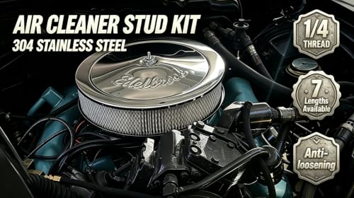 Image of Air Cleaner Stud Kit,18-8 Stainless Steel,Air Cleaner Mounting Bolt,6 inch | 304(18-8) Stainless Steel Bolts & Hardware For Long-Lasting Durability,1Pack