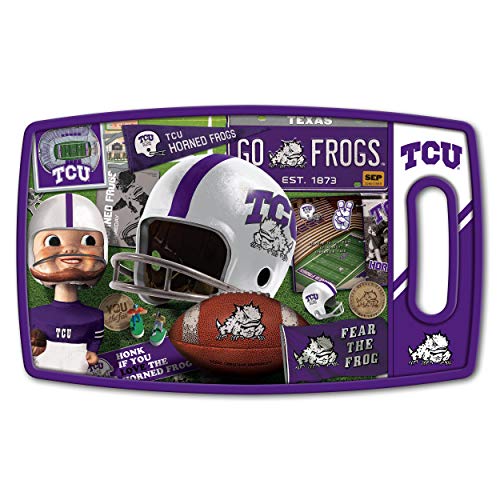 YouTheFan NCAA TCU Horned Frogs Retro Series Cutting Board