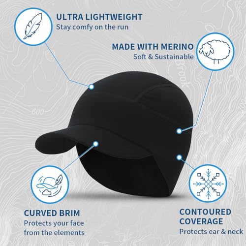 Gorro de invierno de lana Merino para mujer miniatura 3