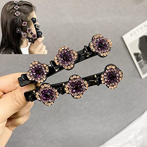 24PCS-Satin-Fabric-Hair-Bands-Retro-Long-Ribbon-Headband-Satin-Fabric-Hair-Clips-Double-Layer-Band-Twist-Plait-Headband-Hairpin-Hair-Claw-Clips-Hair-Accessories-for-Girls-2pcs-Orange