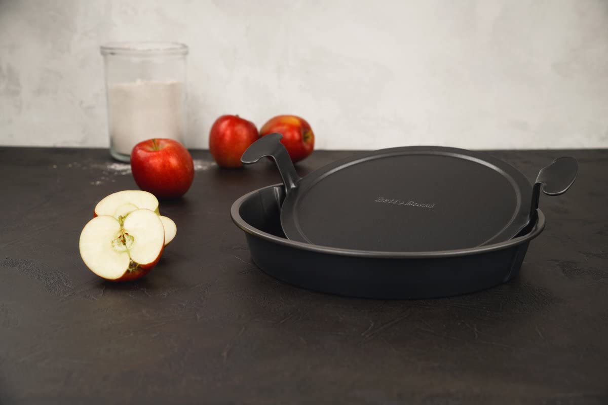 Zenker Forma do tarty z dnem podnoszącym – średnica 28 cm – okrągła forma do ciasta z powłoką zapobiegającą przywieraniu – forma do pieczenia z wyjmowanym dnem na tarty, quiche i co., czarna, 3862