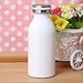Isolati MinegRong 350ml 5 colori latte bicchiere vuoto in acciaio inox termos pallone di tazza di acqua in bottiglia sport viaggi mug ,350ml,bianco