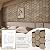 ARMURO Wall Paneling for Interior Wall - 4 PCS Hexagon Wall Panels - Hexagon Acoustic Panels - Natural Walnut Wood Veneer Sound Proof Panels for Walls, Wood Slat Wall Panel 23.8" W x 29" L
