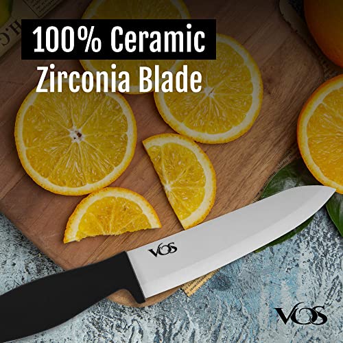 Vos Ceramic Knife Set, Ceramic Knives Set For Kitchen, Ceramic Kitchen