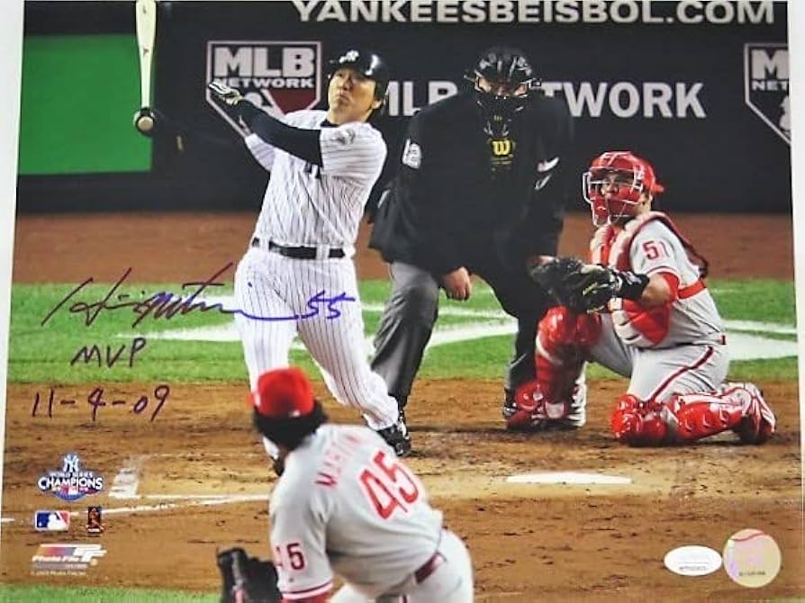 松井秀喜 ワールドシリーズMVP 2009年 ヤンキース最終年 直筆