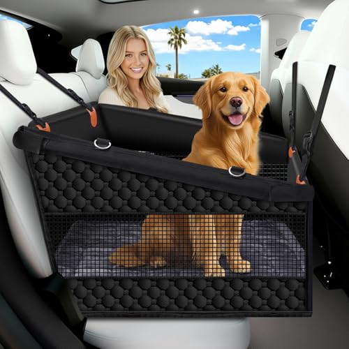 Buatis Large Dog Car Seat Cover with Dog Bed Mat for...