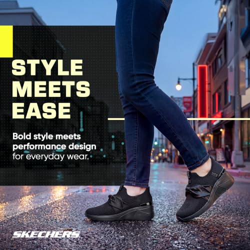 Image of Skechers Women's A Wedge - Enzie Hands Free Slip-ins | Casual wedge sneaker, Slip-ins techology, Wedge Fit, Lux Memory Foam, Engineered Knit upper
