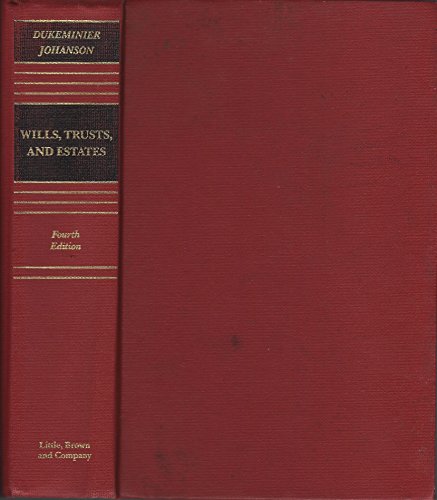 Wills, Trusts, and Estates (Law School Casebook... 0316195197 Book Cover