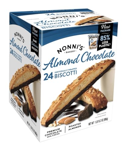 Nonis Biscotti, Almond Chocolate, 24 Count