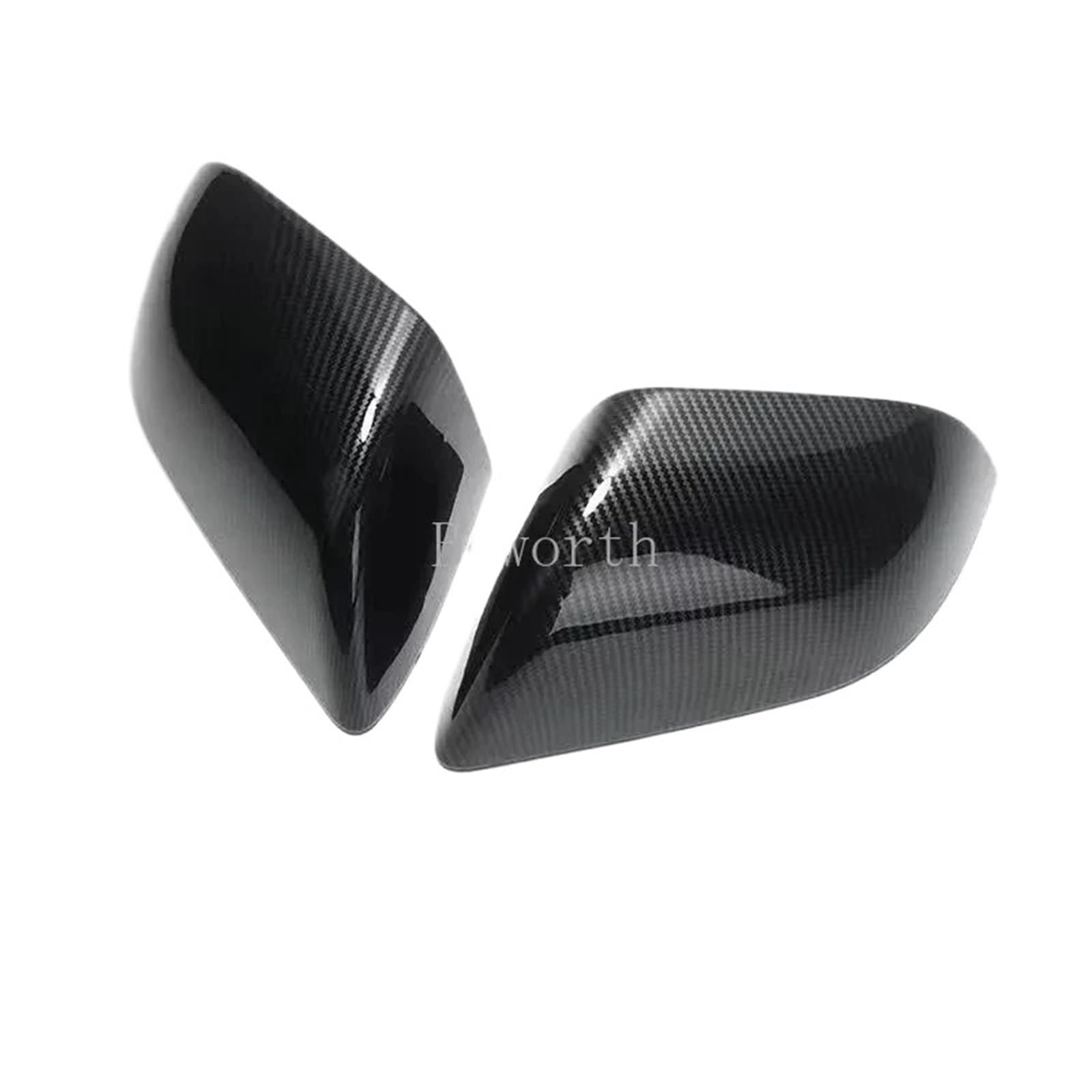 Carcasa Del Espejo Retrovisor Uso apto para Tesla Model 3 Highland 2024, Cubierta Protectora For Espejo Retrovisor De Fibra De Carbono ABS Tapa Espejo Retrovisor(Bright Carbon F P)