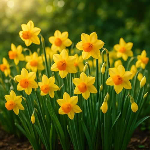IFLO® Blumenzwiebeln 25 NarzissenMartinette – duftende Mini-Narzissen mit goldgelben Blüten | Frühe Frühblüher, mehrjährig & pflegeleicht | winterharte Balkon- & Gartenpflanze