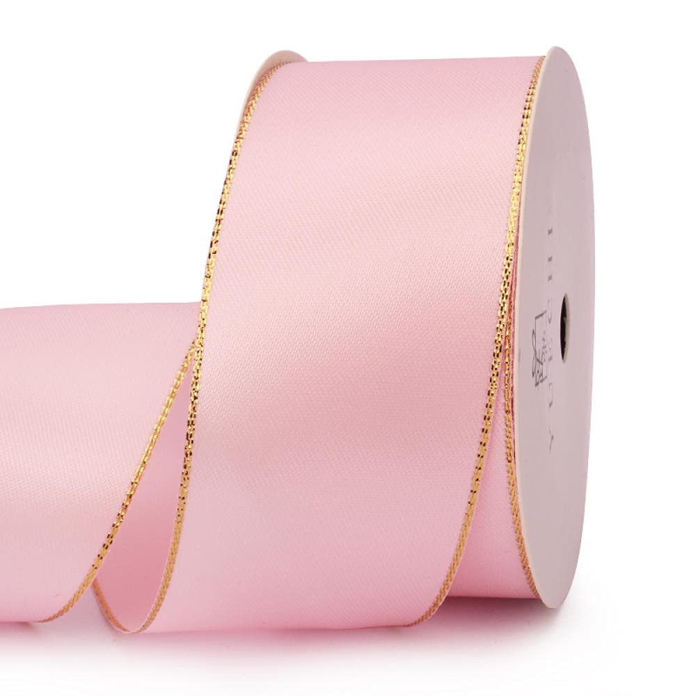 Ribbons For Gift Wrapping Ribbon For Fabric Satin Ribbons 4 Cm Szeroki Złoty Ribbon Prezent Prezent Pudełko Pakowanie Dekoracyjne Wstążka Wstążka Tapeta Pieczenia Wstążka Wstążka-Proszek Do Lodów (10