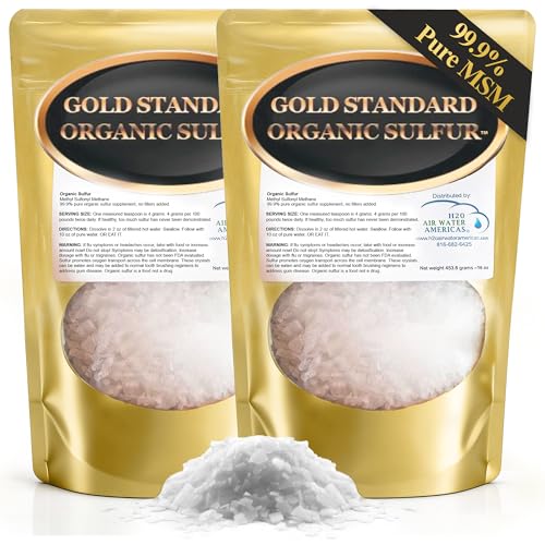 Gold Standard Organic MSM Crystals 2lb - 99.9% Pure