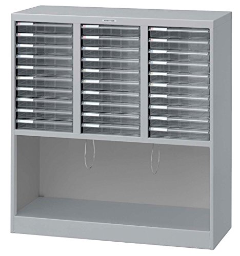 ナカバヤシ アバンテV2フロアケース A4書類収納 浅10段3列 AF-30 グレー