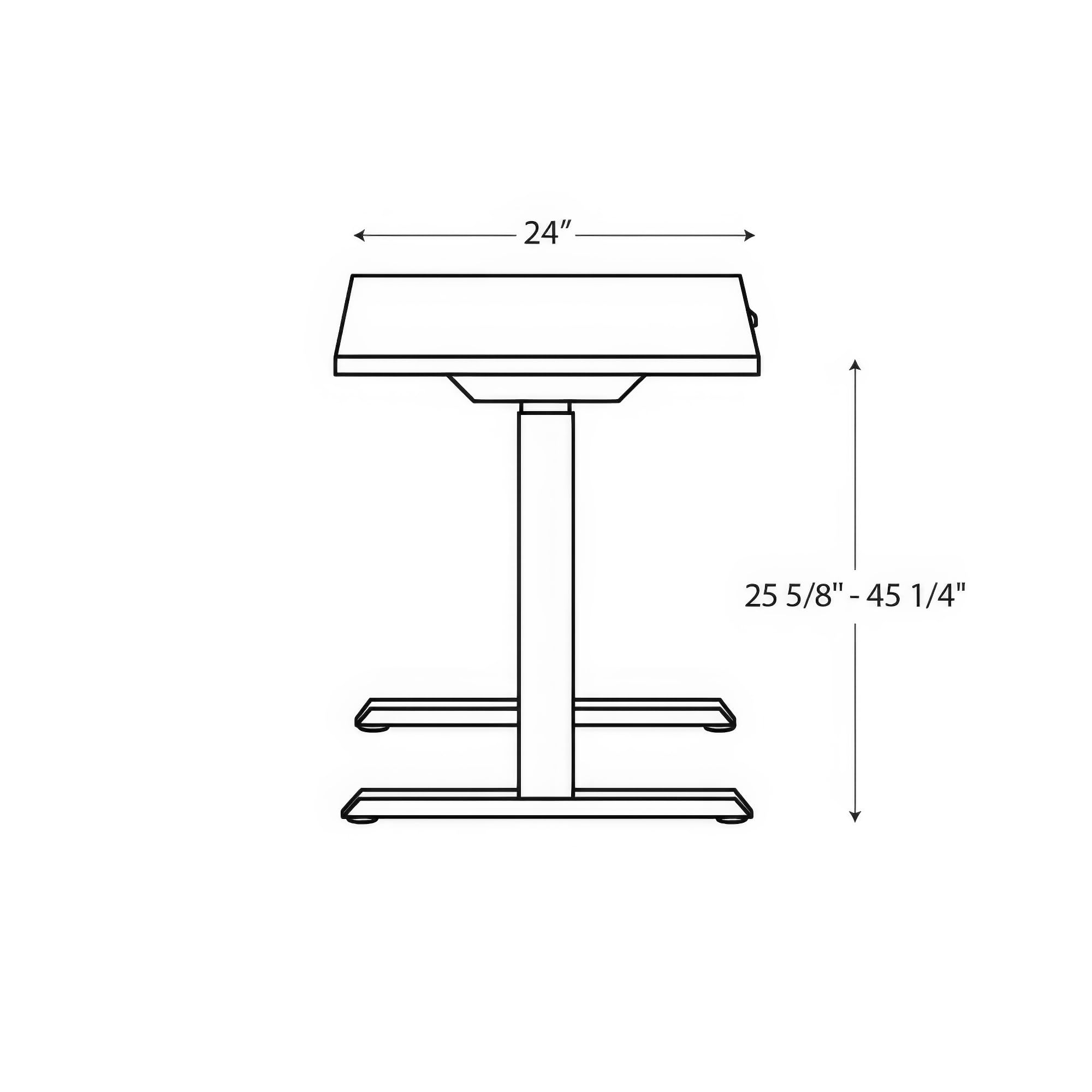 HON Coze Electric Standing Desk Adjustable Height Coordinate Height Adjustable Desk 54 White Top White Base — view 3