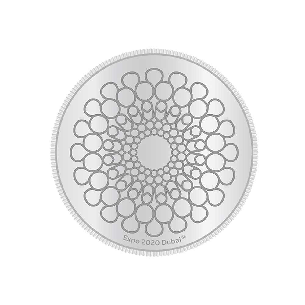 Expo 2020 Dubai Souvenir Medallion Coin Silver Colour Metal