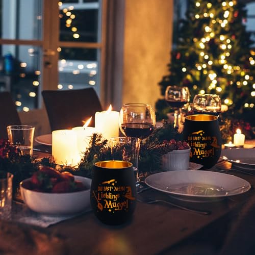 Windlicht Glas mit Gravur Harry Geschenke für Frauen, Personalisierte Lustige Potter Windlichter, Lieblings Muggel Teelichthalter, Windlicht Glas Geburtstagsgeschenk Freundin
