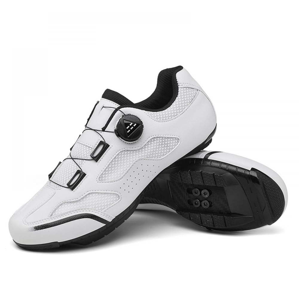 Scarpe da Ciclismo per Uomo E Donna, Scarpe da Mountain Bike MTB con Allacciatura Rotazionale, Scarpe da Bici Antiscivolo per Indoor E Outdoor, Sportive Unisex