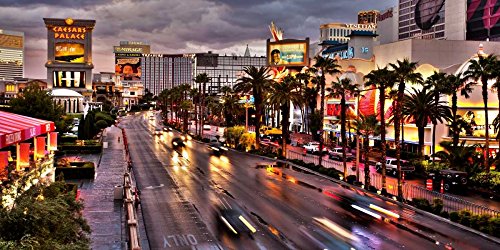 Toile Las Vegas Vadim Ratsenskiy : Grand paysage urbain pour décoration murale de salon
