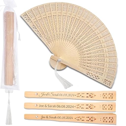zyinoant 20 Abanicos de Madera Personalizados para Bodas – Detalles para Invitados, Abanicos Plegables con Bolsitas de Hilo y Borlas (20) | Ya disponible en tu tienda friki favorita! En mundofriki.es! zyinoant 20 Abanicos de Madera Personalizados para Bodas – Detalles para Invitados, Abanicos Plegables con Bolsitas de Hilo y Borlas (20) | Ya disponible en tu tienda friki favorita! En mundofriki.es!