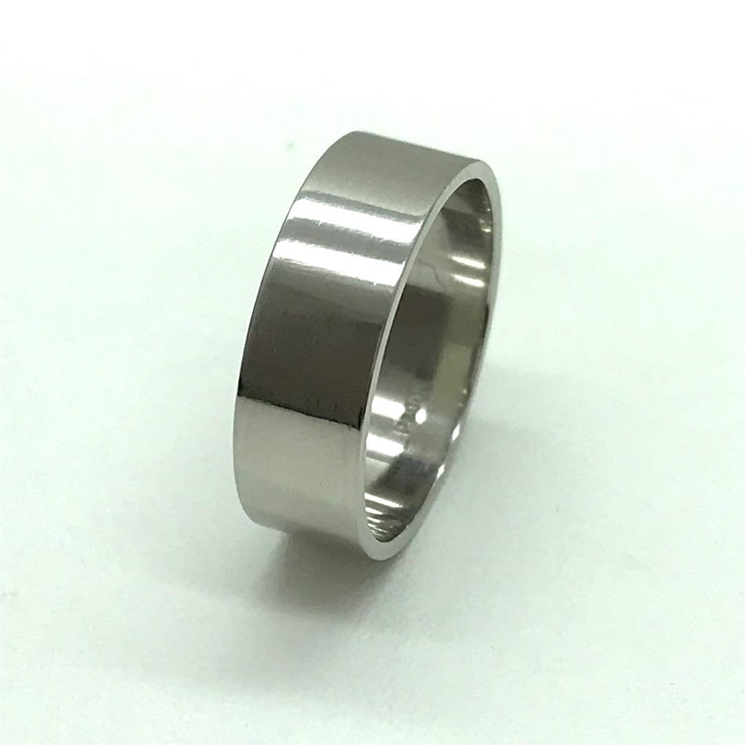 プラチナpt900 リング平打ち幅6.1 厚さ1㎜12.5号6.81 g