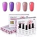 Produktbild Nagellack UV Set, Valentinstag Geschenk 5 Stück Nagellack 10ML, Elite99 Soak Off UV LED Gellacke Nail Design Starter Kit010