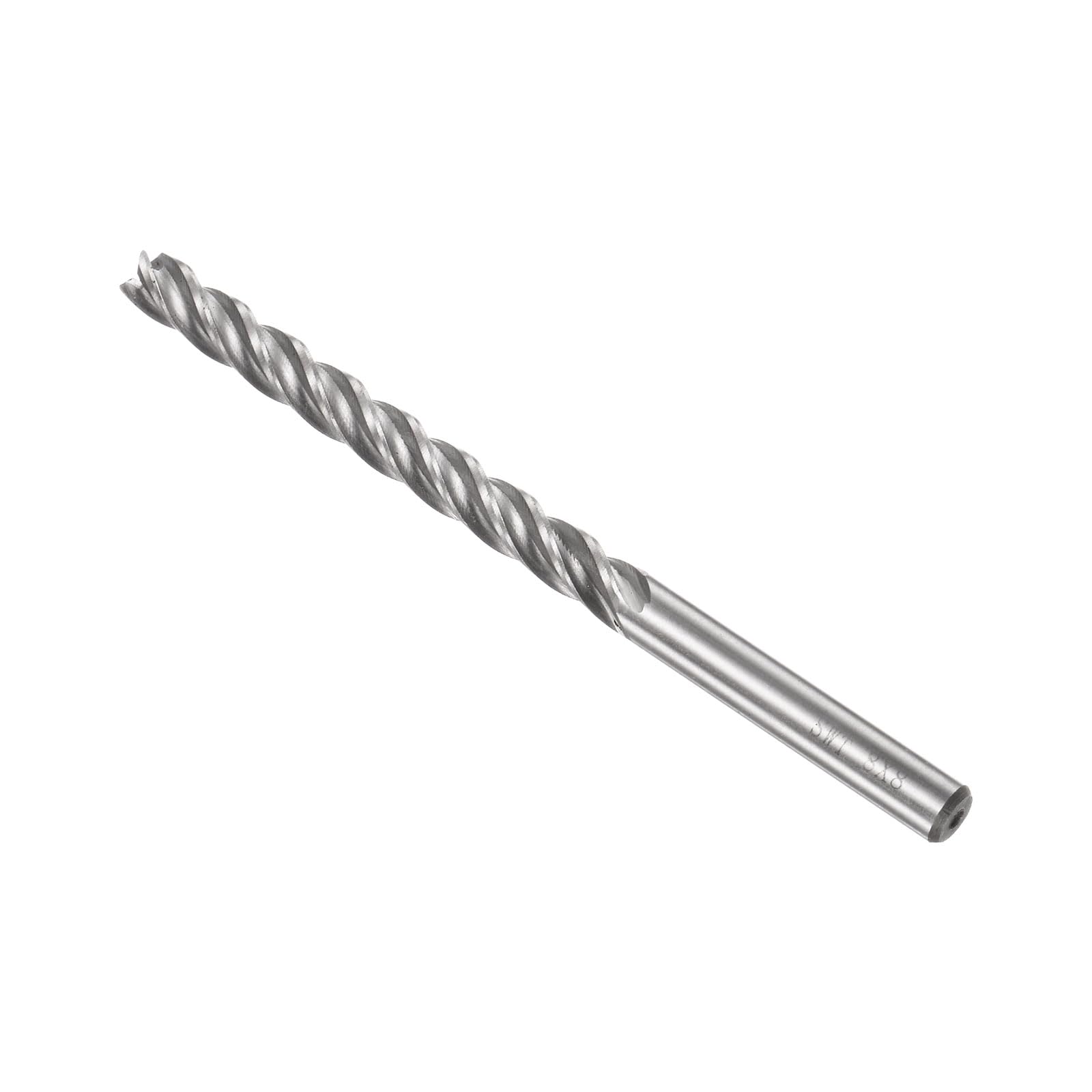 QUARKZMAN 8mm Embout Carré Mill x 1 Pièce Haute Vitesse Acier 4 Flûtes Fraisage Fraise pour Rainure Usinage, [8mm Tige, 120mm Longueur]