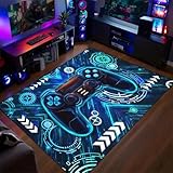 [Décoration d'intérieur pratique] Le salon de tapis durable de style gamer a un sens aigu de la et une apparence belle et moderne. La pile dense et épaisse peut supprimer efficacement le bruit et fournir une surface de marche douce. Idéal pour salon ou chambre.