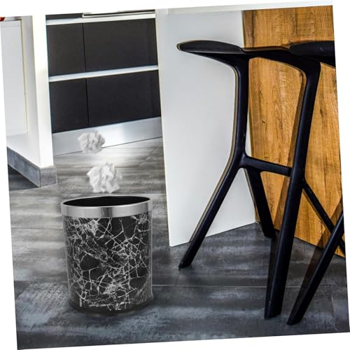 Cabilock Cubo de Basura Acero Inoxidable Negro miniatura 6