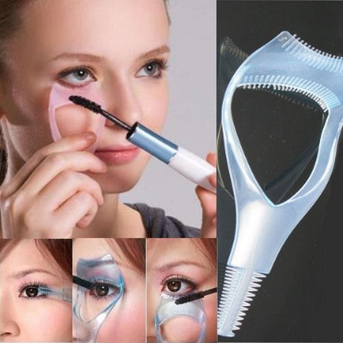 Blue Beauty Upper Lower Lash Mascara Applicator Guide Eyelash Comb by Cheeky