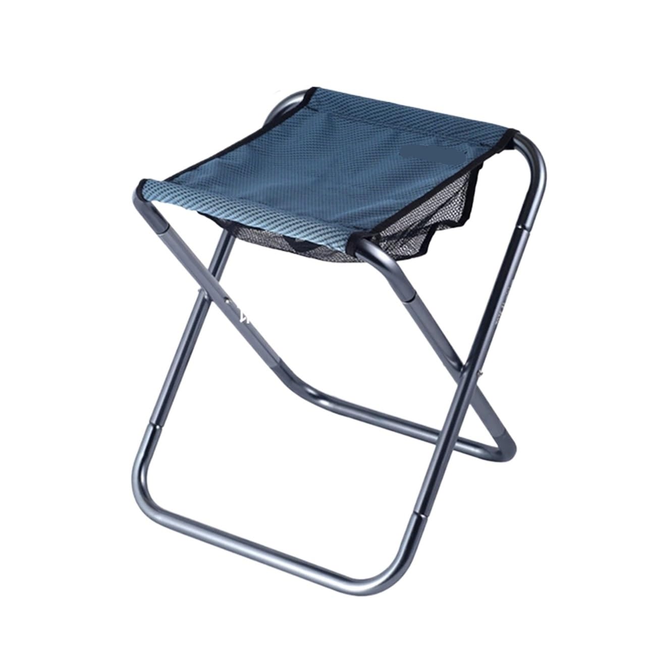 Chaise de camping pliante ultralégère en aluminium et tissu Oxford gris