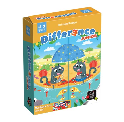 Gigamic – gmjd – Gioco di Carte – Difference Junior