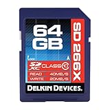 Delkin 64GB SDXC 266X UHS-I (U1) Memory Card(DDSD26664GB-A)