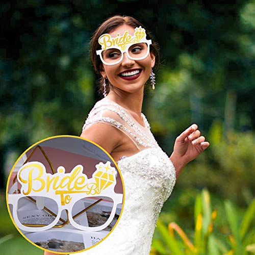 VINFUTUR 25 stuks JGA bril Team bruid party bril, 24 x Team Bride bril + 1 x Bride to be bril, Hen Party Foto Booth… - Image 4