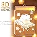 NEWZEROL 3 paquetes de 3D LED decoración de árbol de luz colgantes...