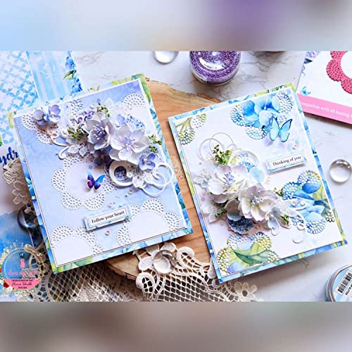 DRESS MY CRAFT/CRAFTER'S 3PL PAPR PAD12, Hydrangea Lawns, 12 Designs/2 Each, One Size - Image 2