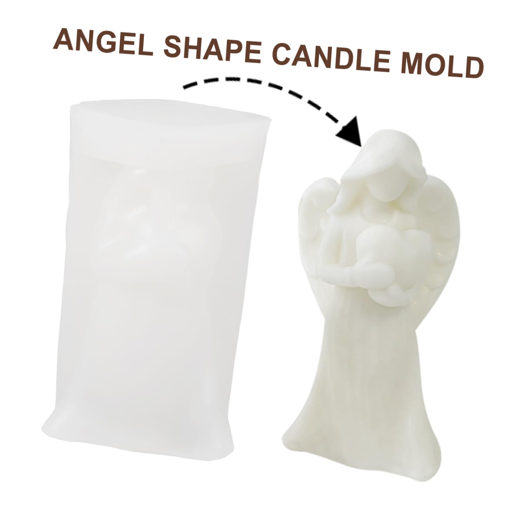 STOBOK 4stücke Handgemachter Kerzenform Engel-design Mold Für Aromatische Kerzen -kerzenherstellung Geschenkidee Für Besondere Anlässe Leicht Und Praktisch Zu Bedienen