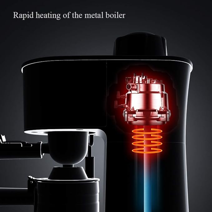 Cafetera Semi Automática para Espresso, Capuchino y Latte de 5 Bar miniatura 4