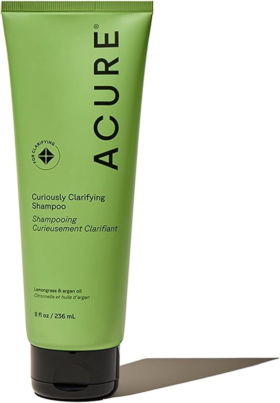 Curiously Clarifying Shampoo - Cleansing & Clarifying Shampoo for Women & Men, Scalp Detox for Product Buildup, Deep Clean for Oily Hair, Detoxify, Remove Build Up, Sulfate Free, Vegan - 8 fl oz