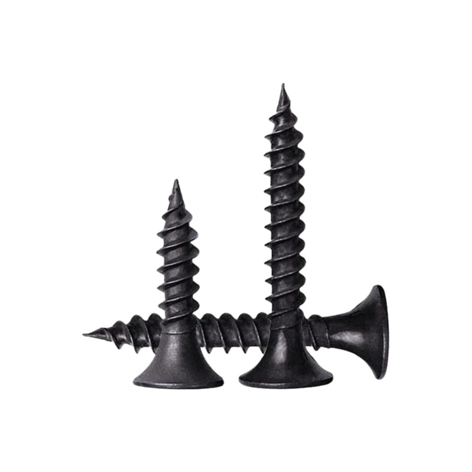 100–300 Stück schwarze Trockenbauschrauben, selbstschneidende Trompetenkopfschrauben for Gipskarton-Wallboard-Holzbolzen(100 pcs,M3.5x80mm)