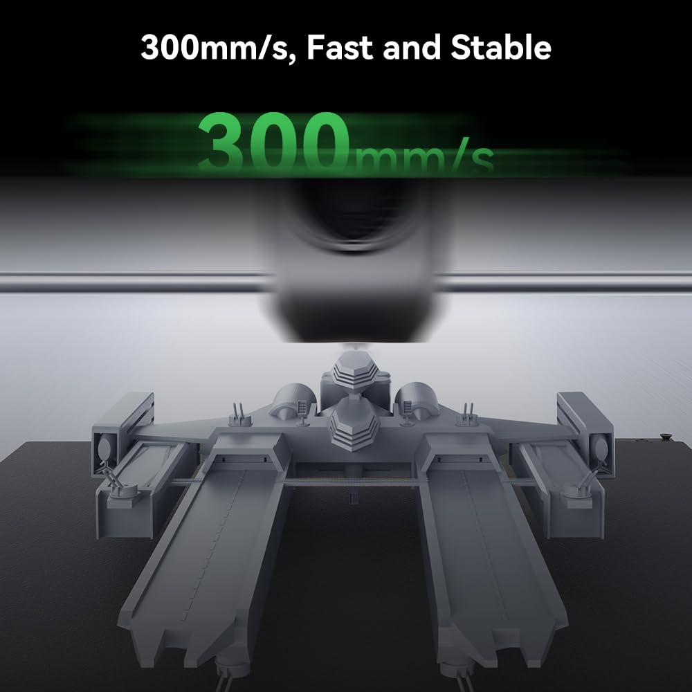 Creality Ender PLA Filamento 1.75mm, ad Alta Velocità 300mm/s senza Aggrovigliamento per Stampante 3D, Precisione Dimensionale +/- 0.02mm, No-Tangling, per la Stampa 3D (Bianco*1KG+Nero*1KG)