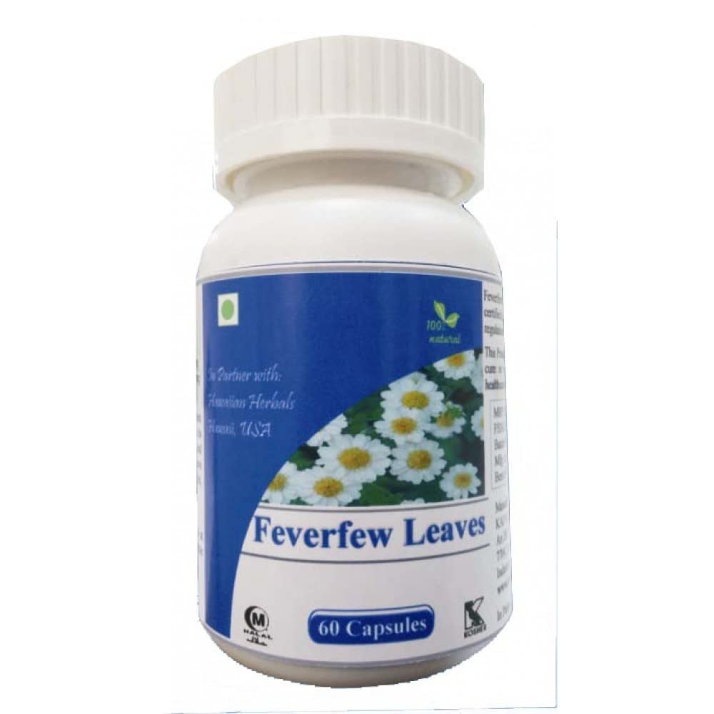 Feverfew Leaves Capsule - 60 Capsules (Get One Bottle 50ml Feverfew Leaves Drops Free) (B0BYN6WR9F) Amazon Price History, Amazon Price Tracker