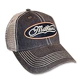 Mathews Old Favorite Trucker Adjustable Hat Black With Mathews Swiss Felt Oval Logo