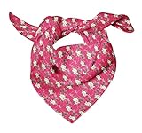 Bimba Rosa Ranunkeln & Rosen Blumen- reiner Seide bedruckter Schal Dupatta Head Neck Wrap Bandanas für Frauen 40 x 40 Zoll