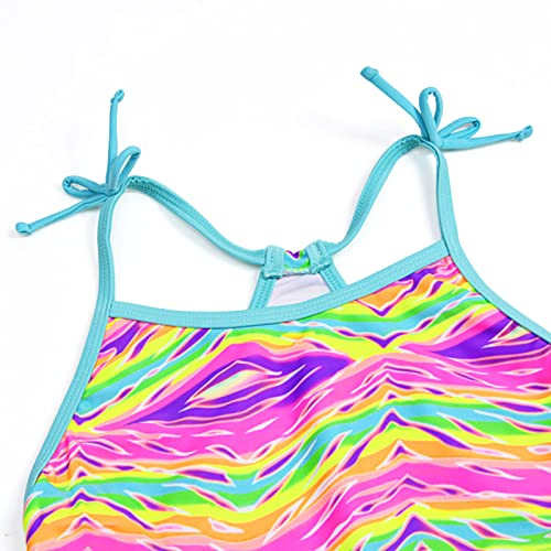 Girls' Tankini Swimsuits 2-Piece Bathing Suit UPF 50+ Sport Halter Swimwear for Kids3