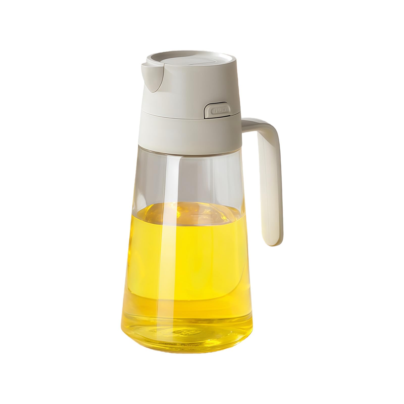 Kangnice Innovative 470ml Glass Oil Dispenser Highlighting Single Touch Open Sprinkle Pour Function for Kitchen Cooking Efficiency Easy Neat Bottle