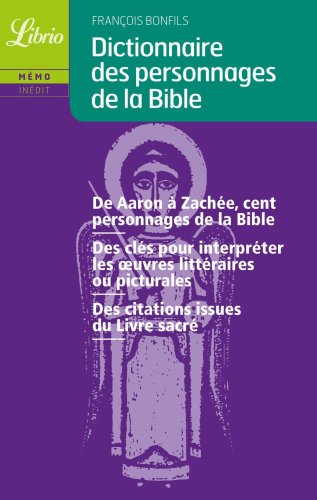  Dictionnaire des personnages de la Bible Livre PDF Gratuit