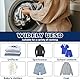 6 Stück Wäscheband mit Schnalle 2.5 * 48 cm Kein-Sortierung Laundry Loop Ultra Effizient Praktisch Wäschebänder mit Schnallenschlaufen für Wäsche Reinigungsschlaufe Zubehör für Waschpflege (Stil1)